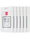 DL8317-6,Ecuson vertical silicon pt carduri 54*89mm rama alba Deli - Set 6