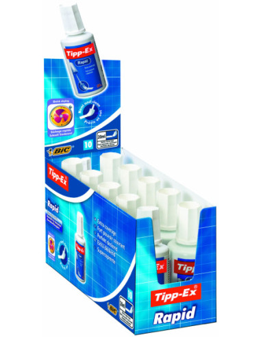 BC885991-10,Fluid corector (solvent) 20ml burete tipp-ex rapid Bic - Set 10