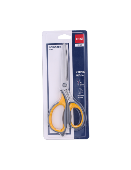DLE77760,Foarfeca birou 21cm cu grip Deli