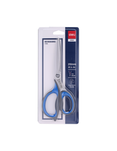 DLE77760,Foarfeca birou 21cm cu grip Deli