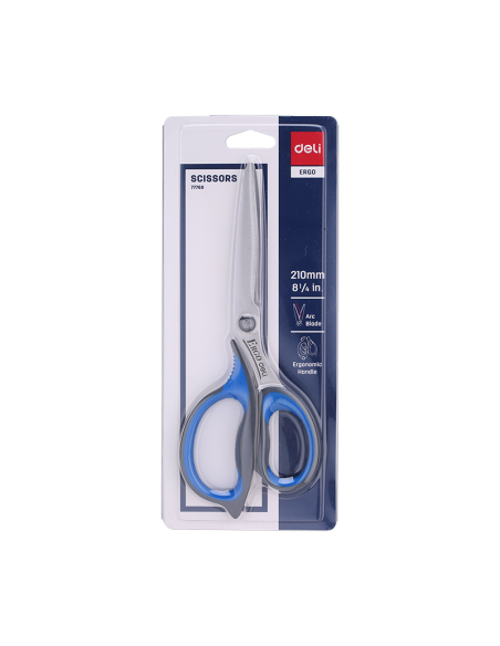 DLE77760,Foarfeca birou 21cm cu grip Deli