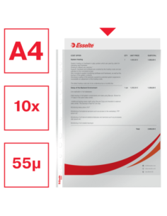 ES56061,Folie protectie a4 cristal 55 microni 10/set Esselte 2