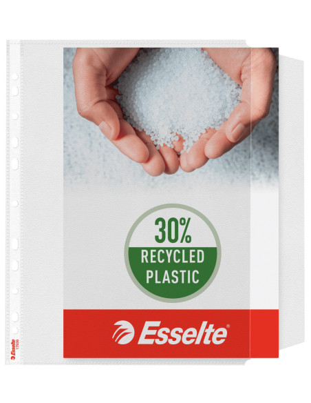 ES17939,Folie protectie a4 cu clapa laterala 10/top 100 microni Esselte