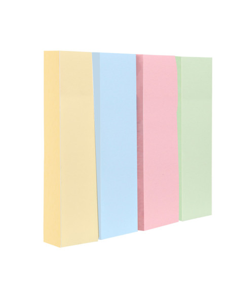 Index adeziv hartie 19*76mm 4 cul. pastel 100 file Deli