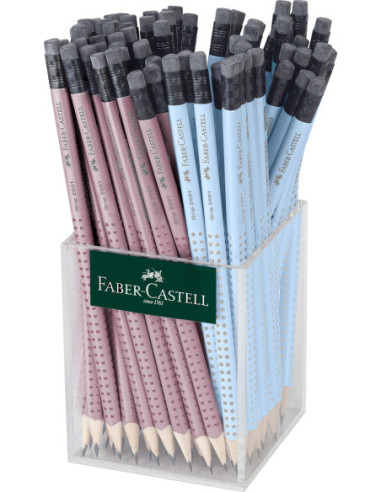 FC217270,Creion grafit hb cu guma grip 2001 cutie plastic 72 buc rose-sky blue Faber-castell