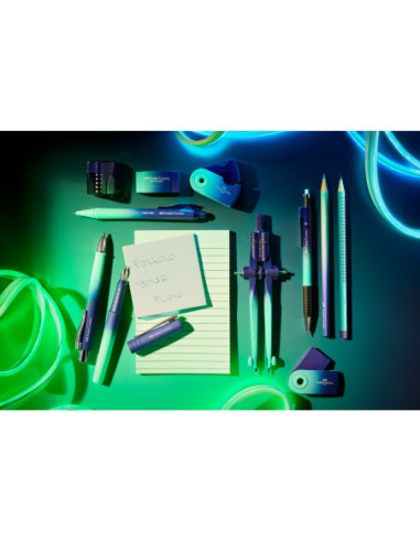 FC134702,Creion mecanic 0.7 mm albastru-turcoaz grip 1347 flow Faber-castell