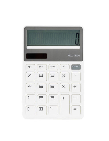 DLENS042WH,Calculator birou 12 dig alb Nusign deli
