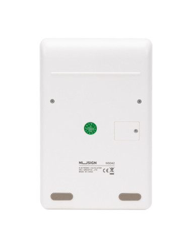 DLENS042WH,Calculator birou 12 dig alb Nusign deli