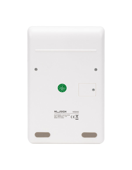 DLENS042WH,Calculator birou 12 dig alb Nusign deli