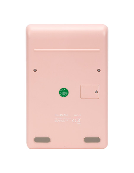 DLENS042LPK,Calculator birou 12 dig roz deschis Nusign deli