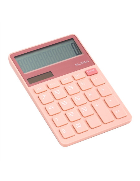 DLENS042LPK,Calculator birou 12 dig roz deschis Nusign deli