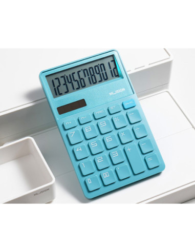 DLENS042BL,Calculator birou 12 dig bleu Nusign deli