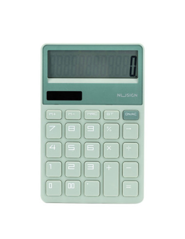 DLENS042GR,Calculator birou 12 dig vernil Nusign deli