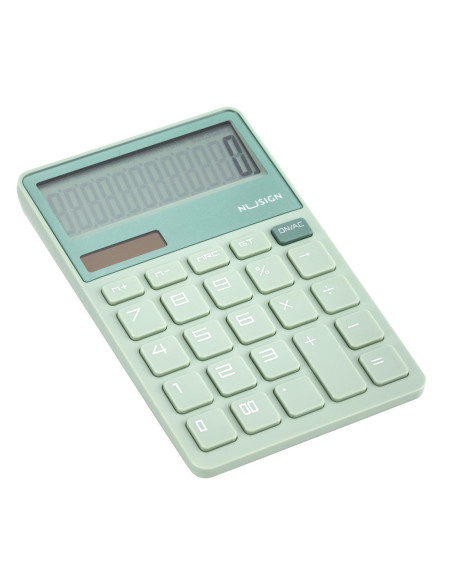 DLENS042GR,Calculator birou 12 dig vernil Nusign deli