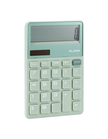 DLENS042GR,Calculator birou 12 dig vernil Nusign deli