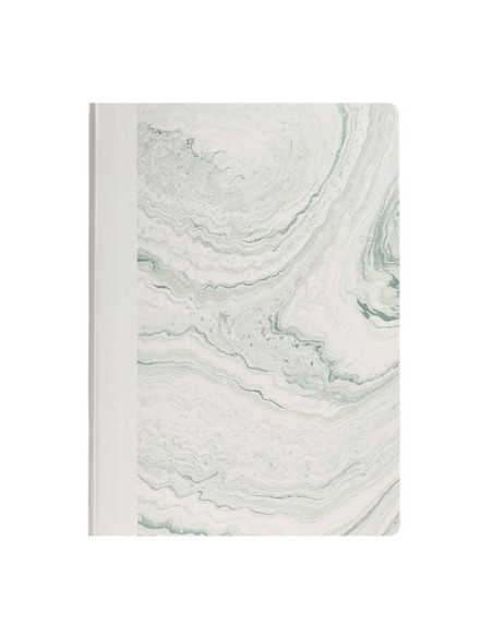 DLENS208-CGR,Caiet birou a5 96 file 80g dictando coperta piele natural fluids verde Nusign deli