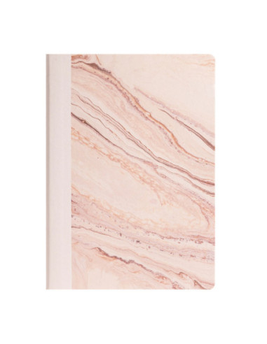DLENS208-CPK,Caiet birou a5 96 file 80g dictando coperta piele natural fluids roz Nusign deli