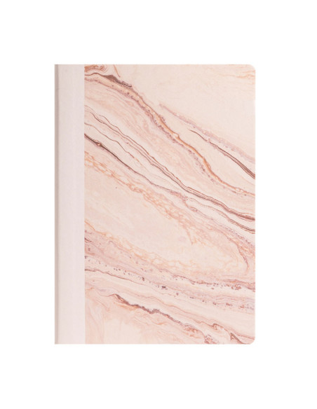 DLENS208-CPK,Caiet birou a5 96 file 80g dictando coperta piele natural fluids roz Nusign deli