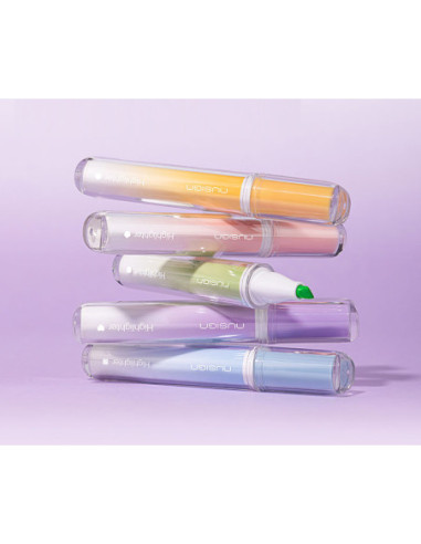 DLENS718,Textmarker parfumat forma patrata set 5 bucati Nusign deli