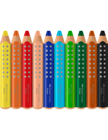 FC110624,Creioane colorate grippy XXL Faber-castell, 10 culori