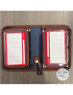 Penar echipat cu 1 fermoar si 2 clape Herlitz 400211283, 34 piese, Motiv Relax 2