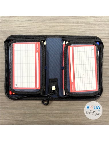 Penar echipat cu 1 fermoar si 2 clape Herlitz 400211277, 34 piese, Motiv Fearless