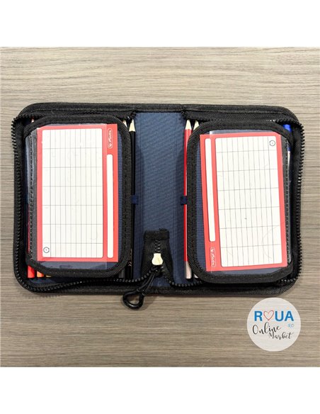 Penar echipat cu 1 fermoar si 2 clape Herlitz 400211277, 34 piese, Motiv Fearless