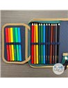 Penar echipat cu 1 fermoar si 2 clape Herlitz 400211282, 34 piese, Motiv Wild