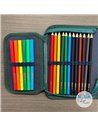 Penar echipat cu 1 fermoar si 2 clape Herlitz 400211281, 34 piese, Motiv Be Creative