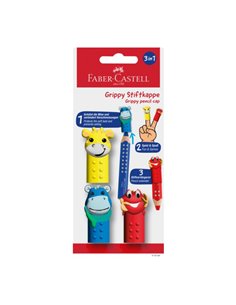 FC110704,Set 3 capace pentru creioane grippy Faber-castell