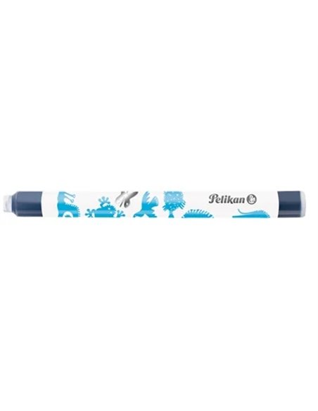 Patroane cerneala mari stilou Pelikan Griffix, cerneala albastru royal, 5 buc/cutie