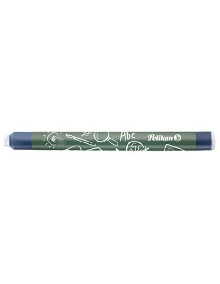Patroane cerneala mari stilou Pelikan Griffix, cerneala albastru royal, 5 buc/cutie