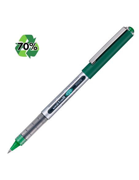 Roller Uni-Ball Eye Micro UB-150E cu capac, 0.5 mm, Cerneala verde