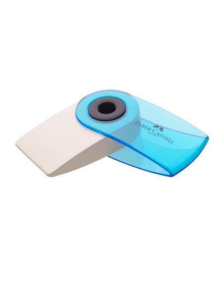 Radiera creion Faber-Castell Sleeve mini, Culori transparente asortate
