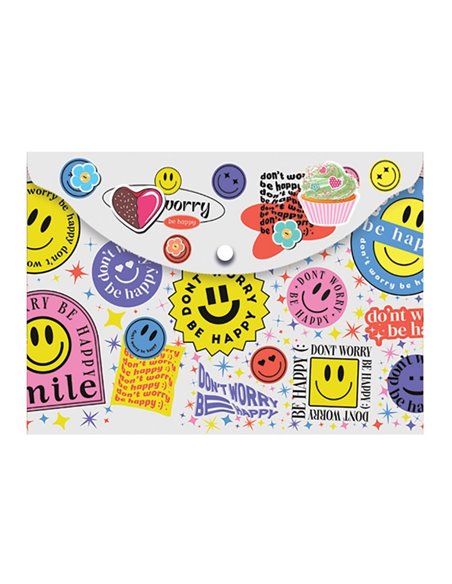 Mapa plastic cu capsa A4 Noki 3105T, Diverse imprimeuri