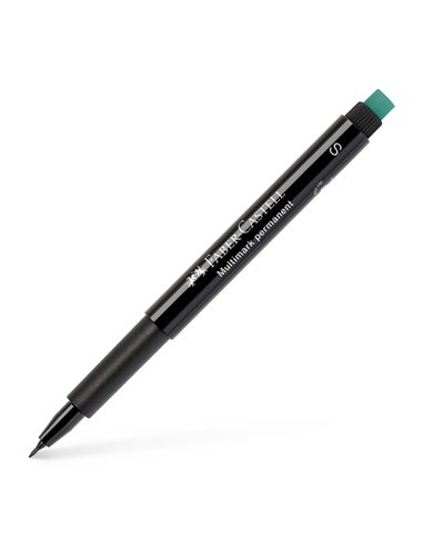 Marker permanent S Multimark Faber-Castell FC152399, Negru