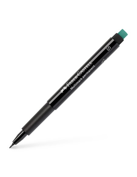 Marker permanent S Multimark Faber-Castell FC152399, Negru