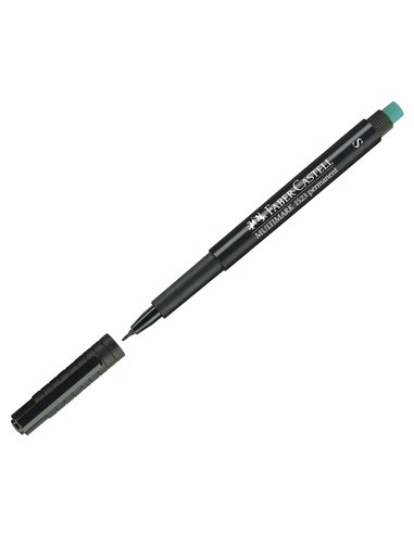 Marker permanent S Multimark Faber-Castell FC152399, Negru