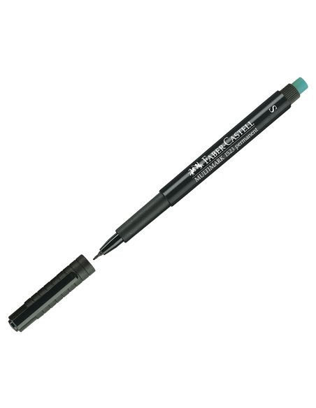 Marker permanent S Multimark Faber-Castell FC152399, Negru