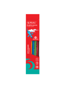 9498580,Creion grafit cu radiera hb hexagonal 2.2mm set12