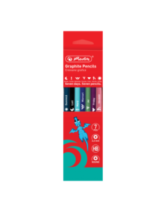 9498400,Creion grafit hb zile saptamana rotund corp colorat 2.2mm set7