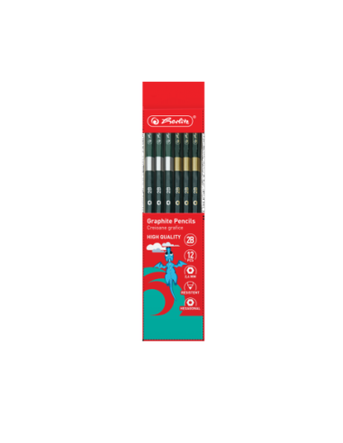 9498610,Creion grafit 2b hexagonal 2.4mm set12