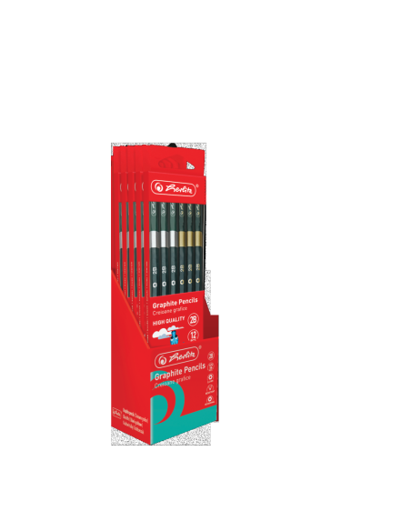 9498610,Creion grafit 2b hexagonal 2.4mm set12