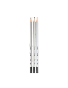 9498230,Creion grafit 2h/h/f/hb/b/2b/3b/4b/5b/6b/7b/8b hexagonal corp argintiu 2mm set12 cutie metal 2