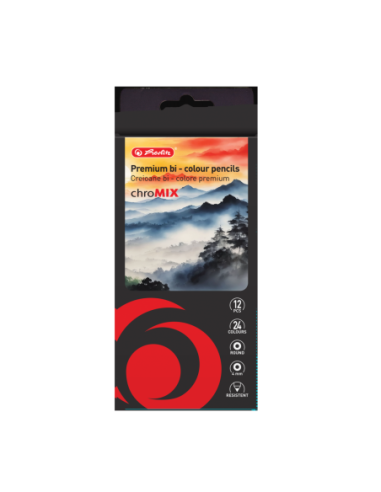 9498310,Creioane colorate bi-color rotunde 4mm set1224