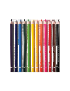 9498450,Creioane colorate triunghiulare bacteriostatice 3mm set12 2
