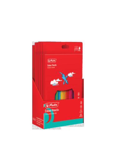 9498470,Creioane colorate hexagonale 3mm set24