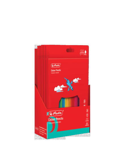 9498470,Creioane colorate hexagonale 3mm set24