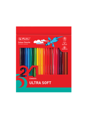 9498380,Creioane colorate ultrasoft triunghiulare 3.3mm set24