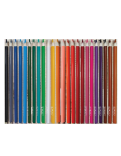9498380,Creioane colorate ultrasoft triunghiulare 3.3mm set24 2
